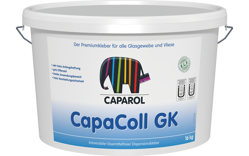 CAPAROL capacoll GK 16kg dispersione colla vetro tessuto tessuto non tessuto Rivestimento lösemittelf 