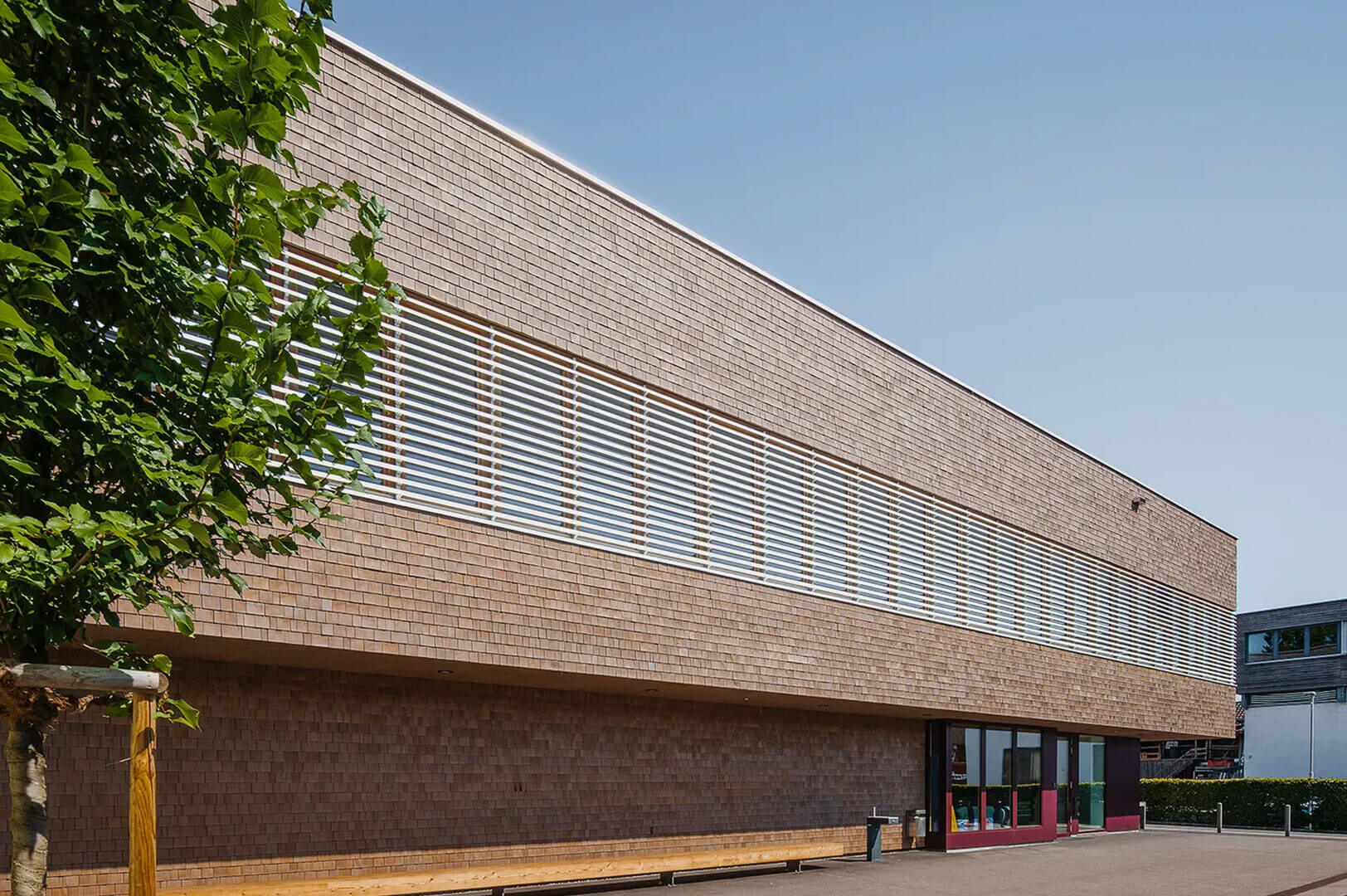 Palazzetto dello sport Hofsteig a Wolfurt (www.synthesa.at)